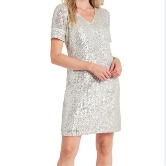 CeCe Dresses & Skirts - NWT Cece Women V neck Sequin Cocktail dress sz XS